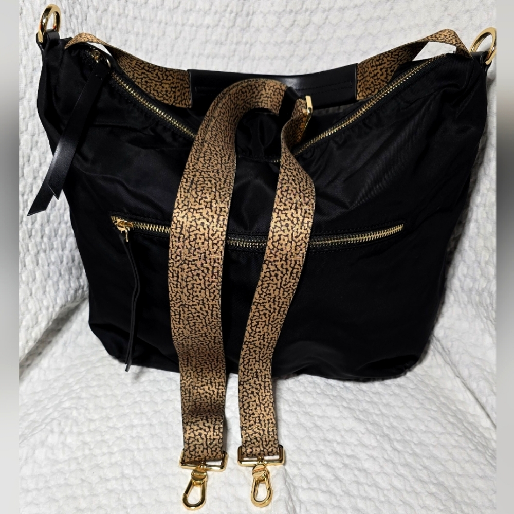 Borbonese Black Crossbody Purse